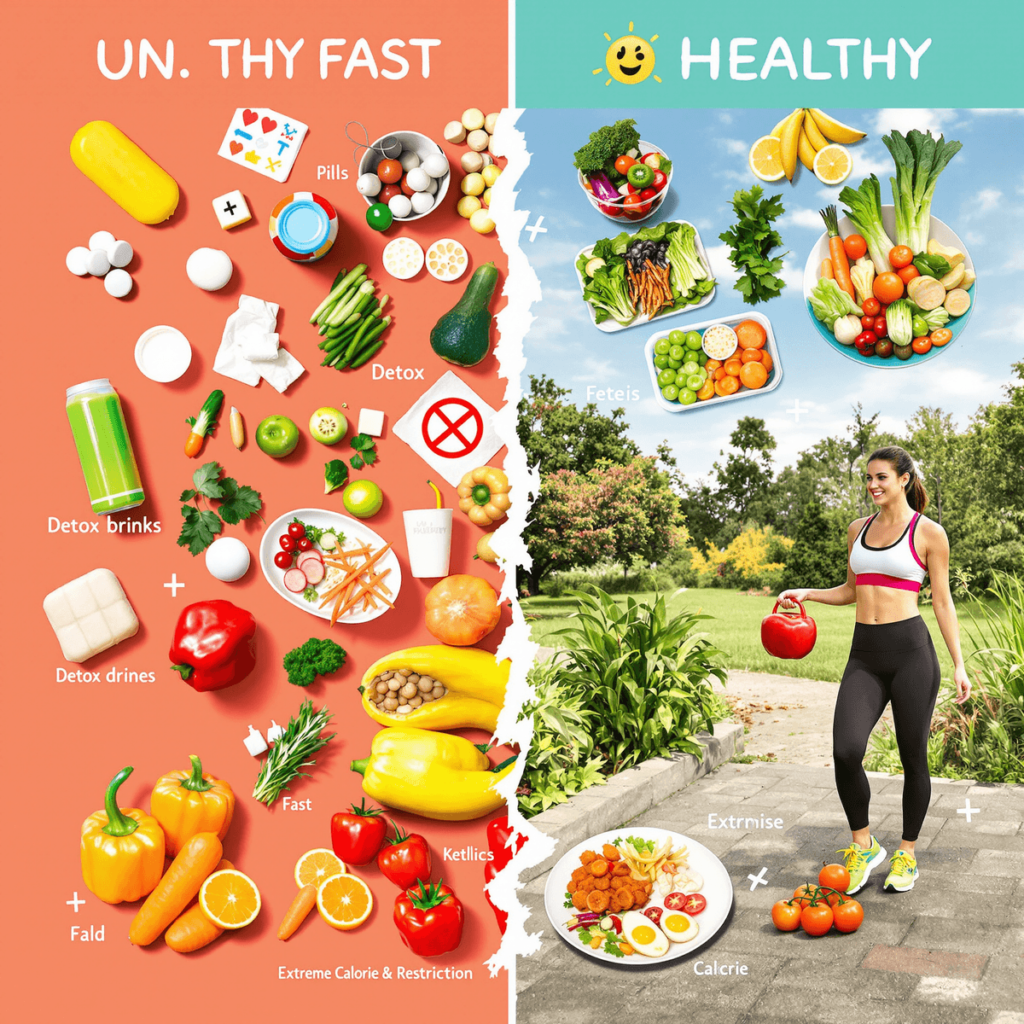 Diet Cepat vs Diet Sehat: Mana yang Lebih Efektif dan Aman?