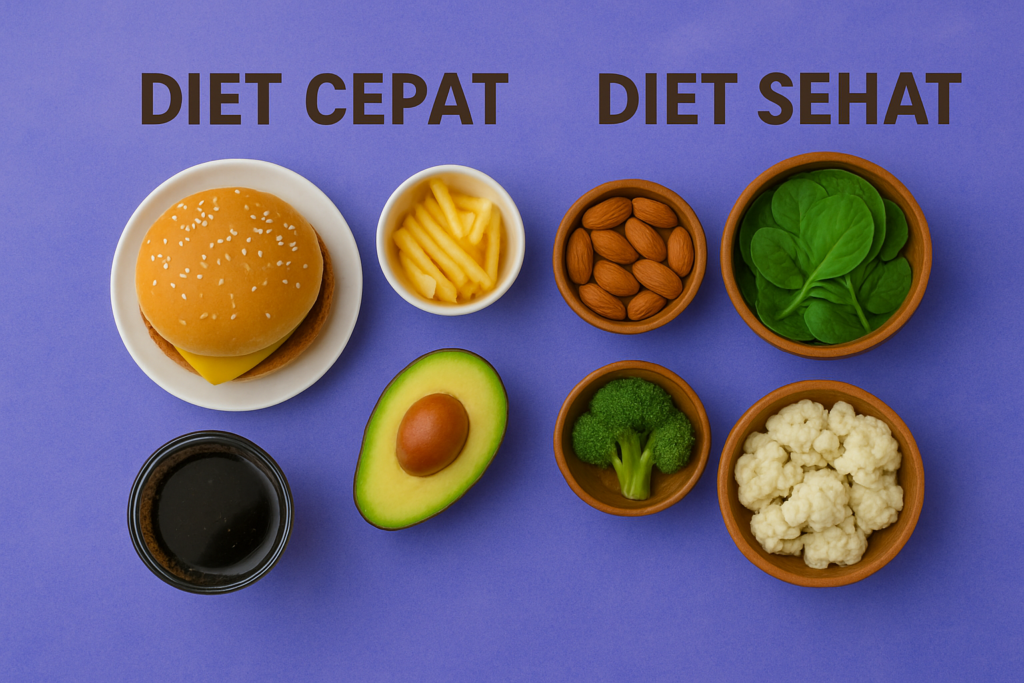 Diet Cepat vs Diet Sehat